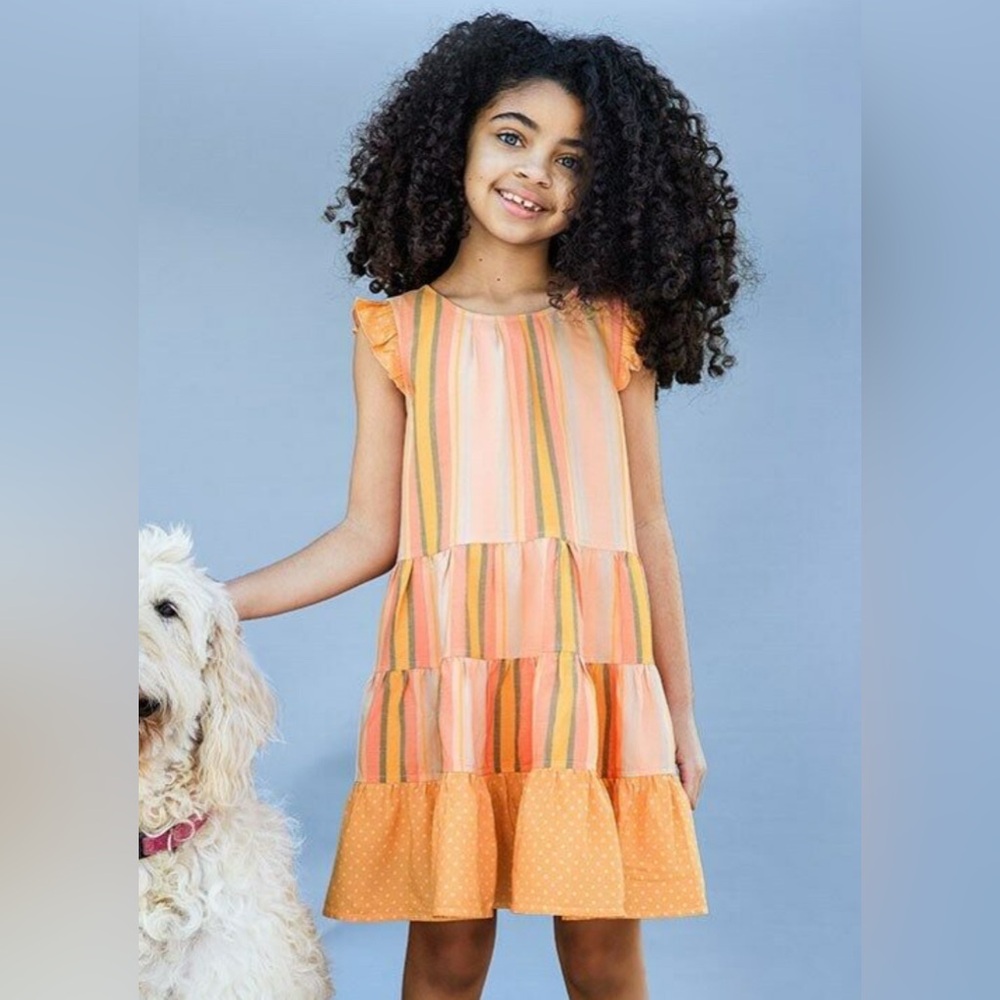 Matilda Jane Vibrant Striped Kids Dress